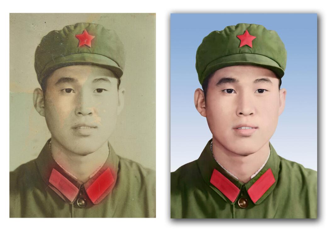 阜沙镇破损照片修复-18